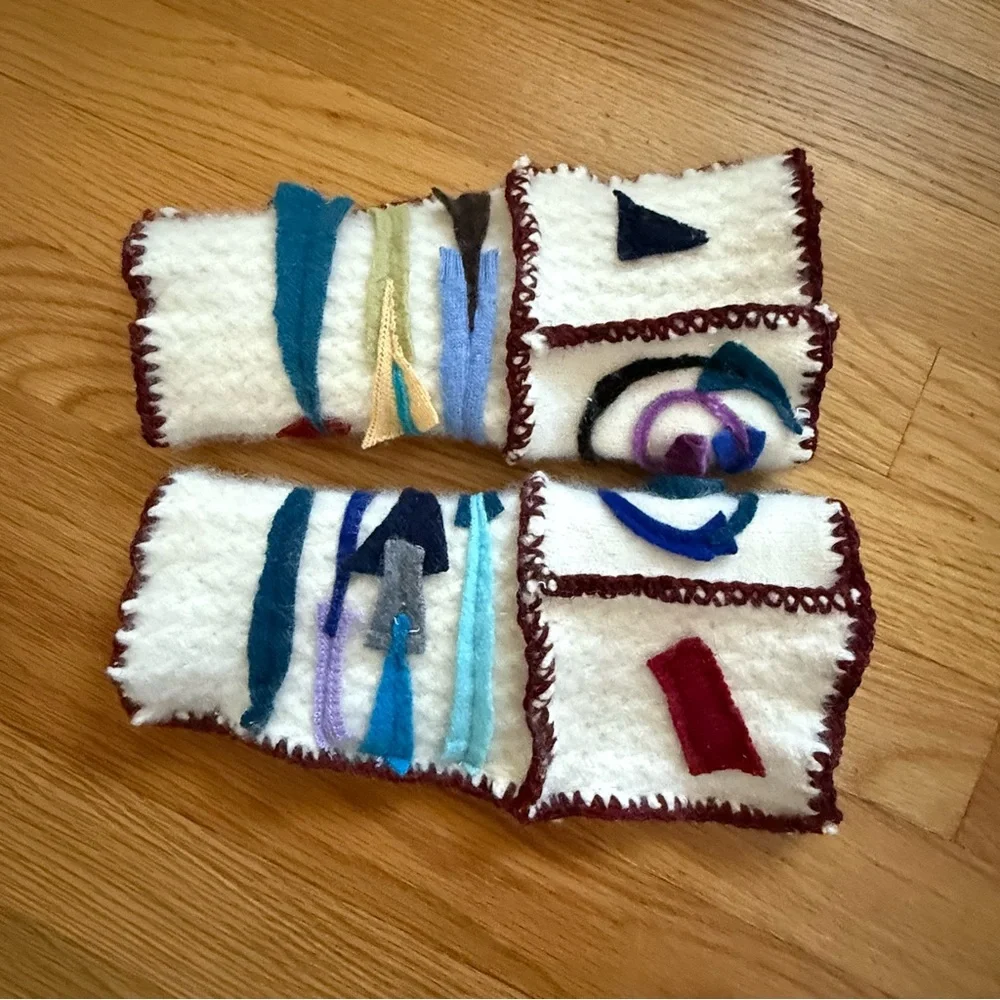 Cashmere Arm Warmer Fingerless Gloves Womens OSFA HandMade Upcycled New OOAK